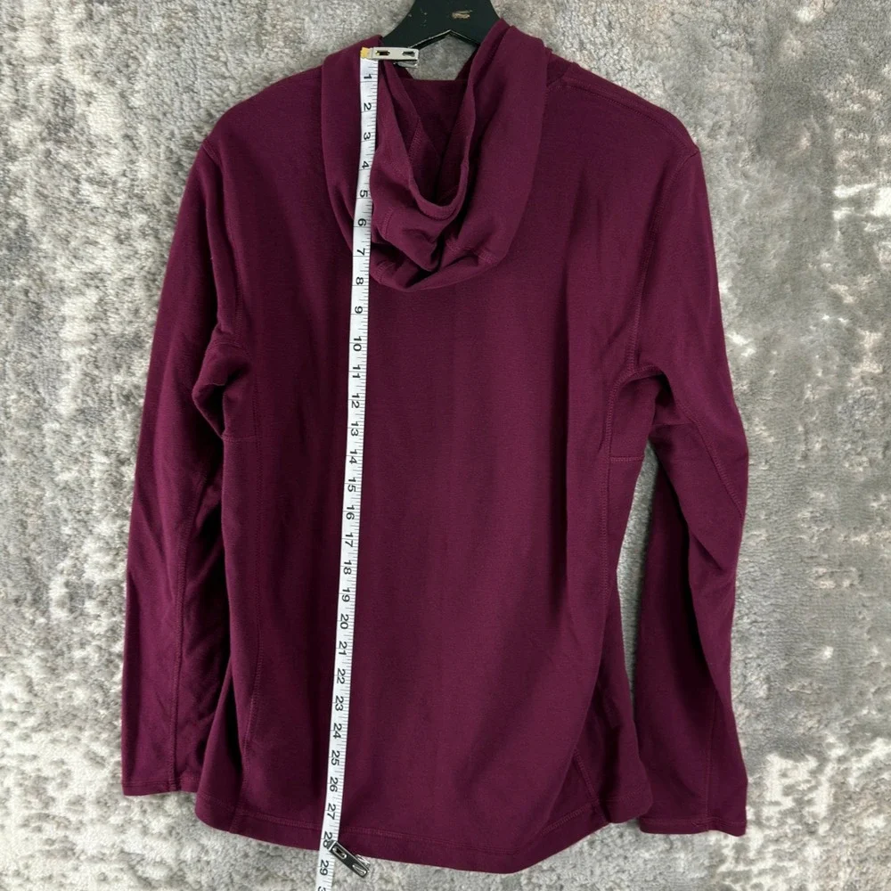 The North Face Size M Pullover Active Outdoors Hoodie Maroon Long Sleeve Mens